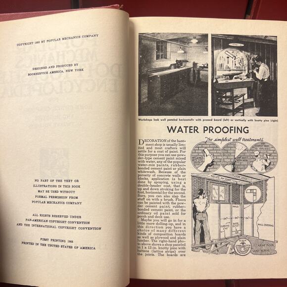 1955 FIRST PRINTING Popular Mechanics Do-It-Yourself Encyclopedia SET OF 7! - Picture 7 of 8